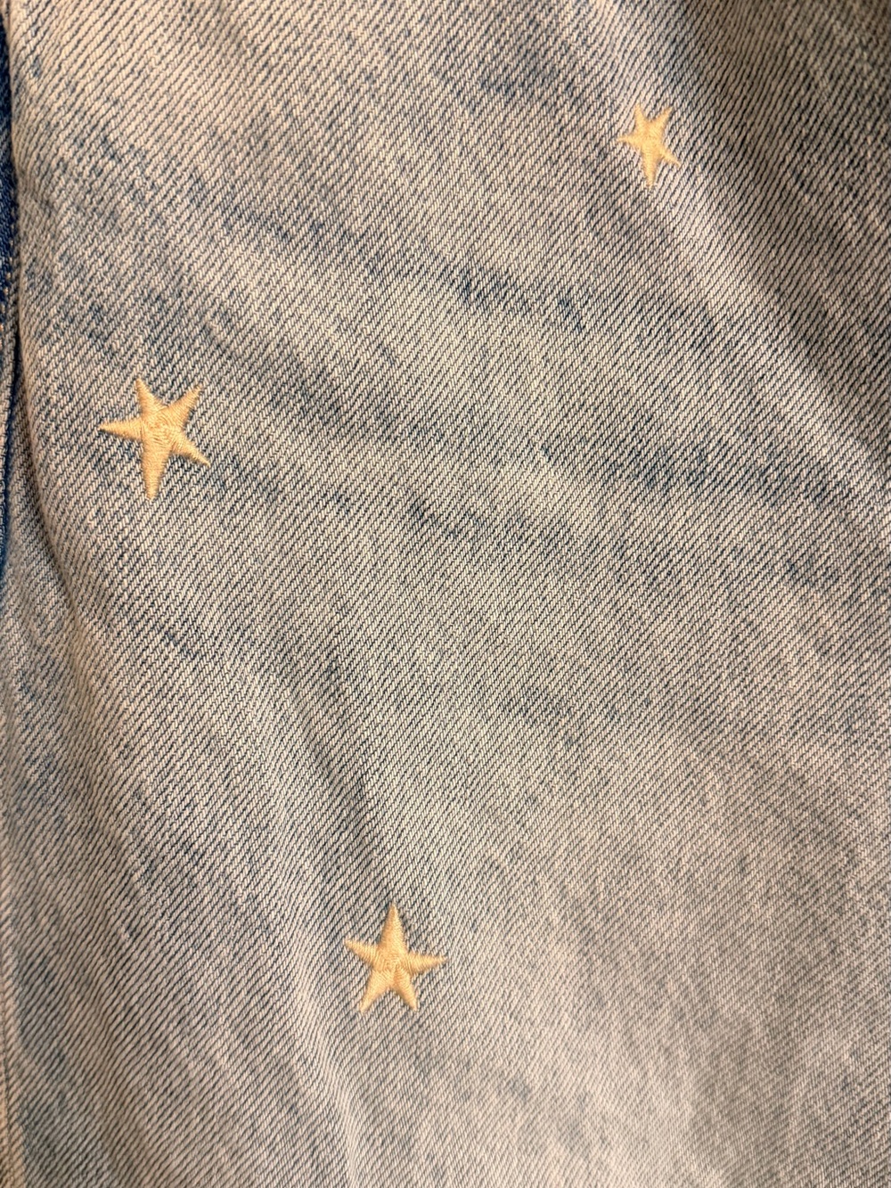 pistola Light Blue Straight-Leg Jeans with Gold Star Embroidery - Picture 3 of 6